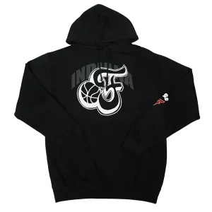 Adult Indiana Fever City Hooded Sweatshirt in Black by B2SS
