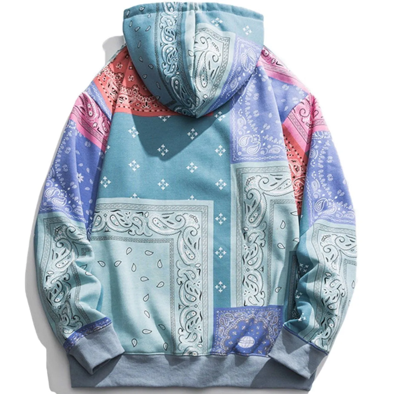 AlanBalen® - Bandana Print Panel Hoodie