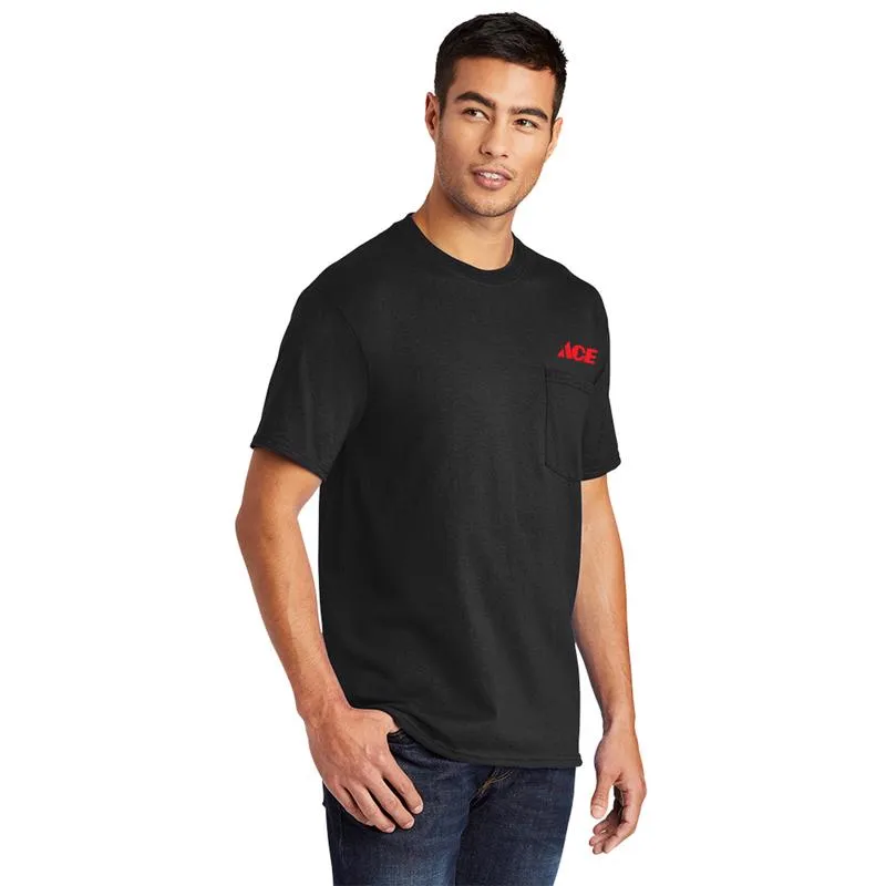 Artcraft S Sizes Unisex Short Sleeve Black Pocket T-Shirt