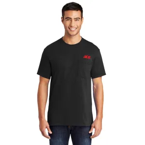 Artcraft S Sizes Unisex Short Sleeve Black Pocket T-Shirt