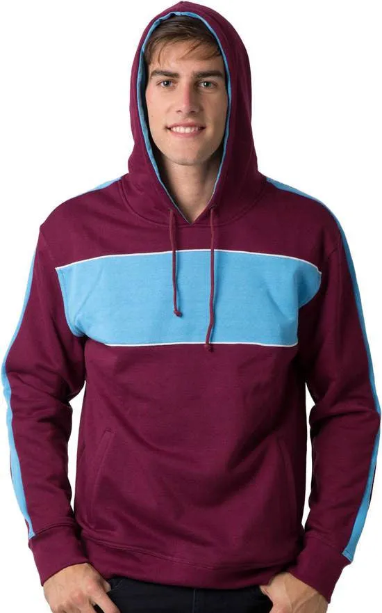 Be Seen Adults Three Toned Hoodie With Contrast (BSHD11)