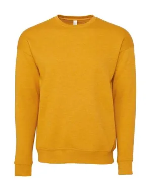 BELLA   CANVAS Sponge Fleece Drop Shoulder Crewneck Sweatshirt 3945 Heather Mustard