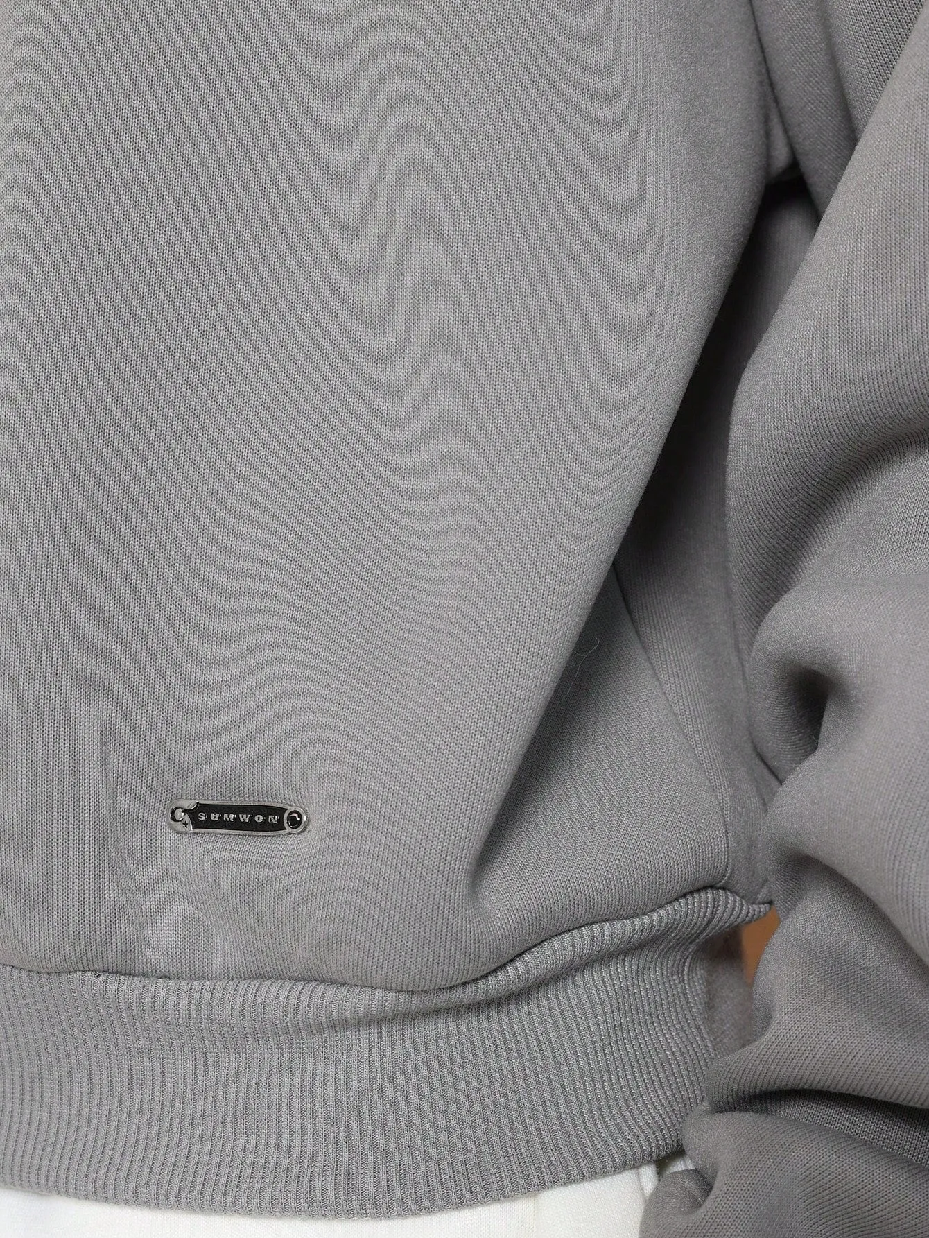 Crop Fit Crew Neck Heavyweight Essential Sweatshirt