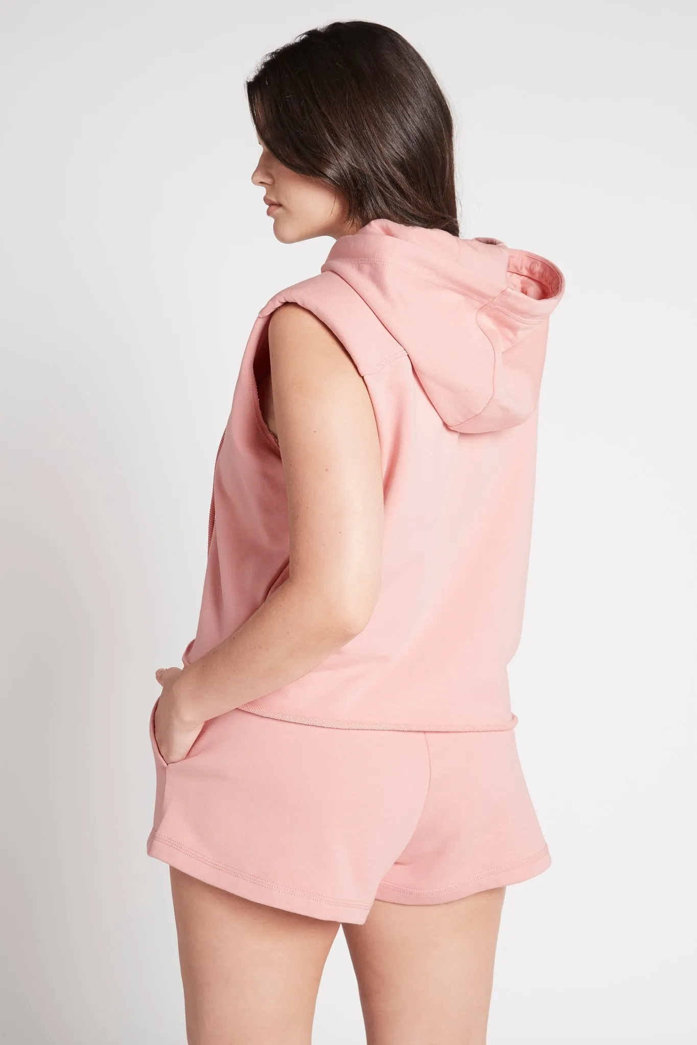 Cropped Established Short Sleeve Hoodie 402