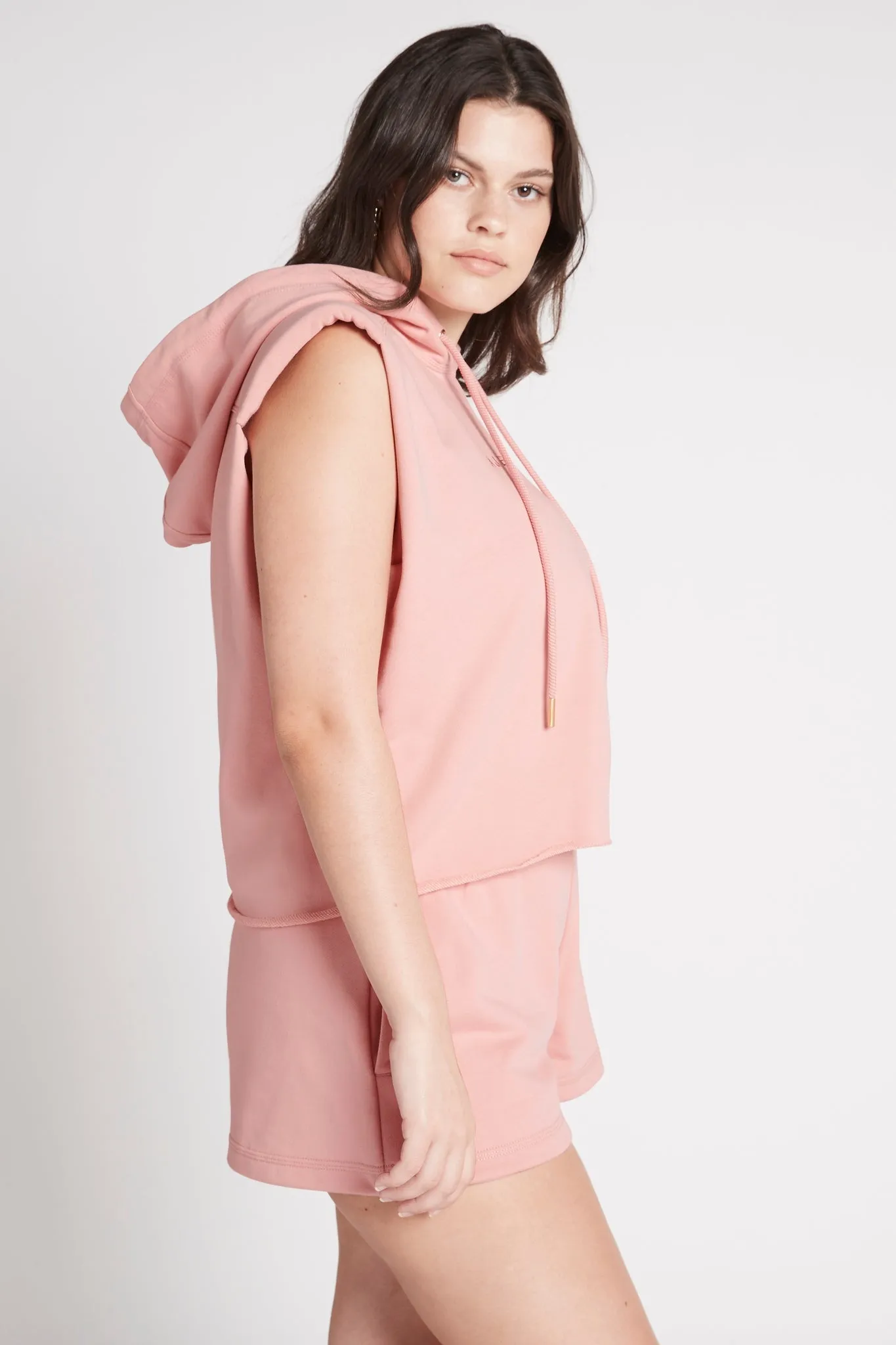 Cropped Established Short Sleeve Hoodie 402