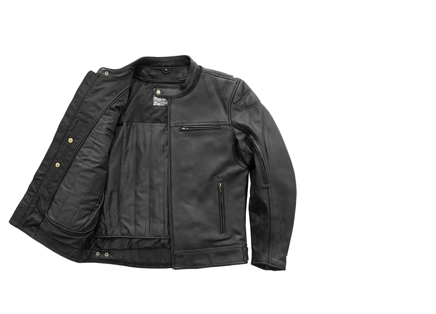 FIM288CHRZ | Top Performer - Men's Motorcycle Leather Jacket