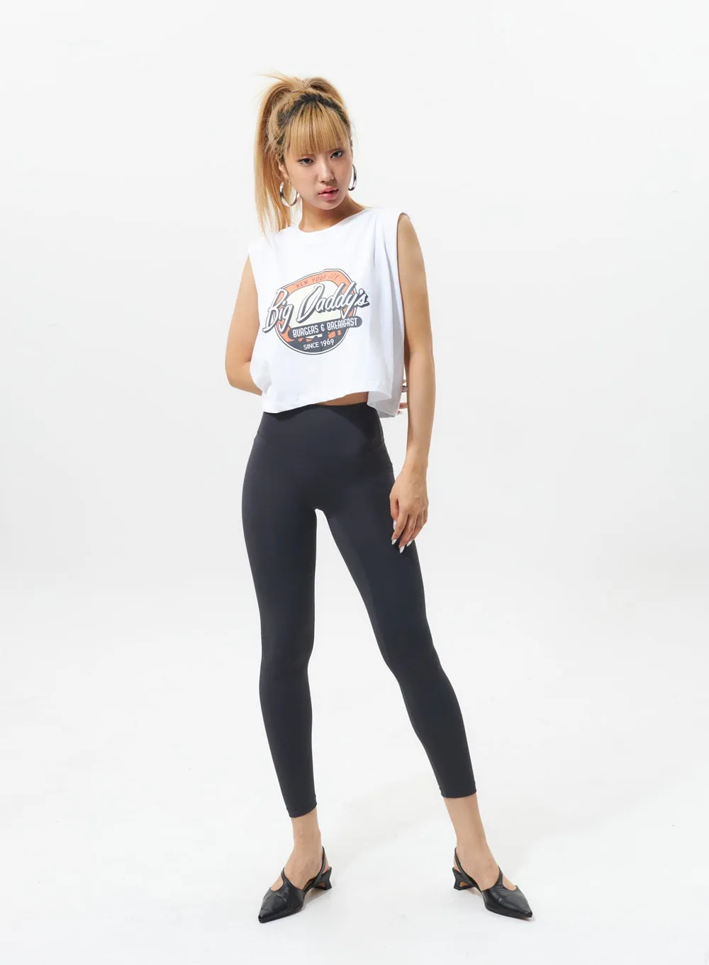 High Waist Ankle Leggings IL318