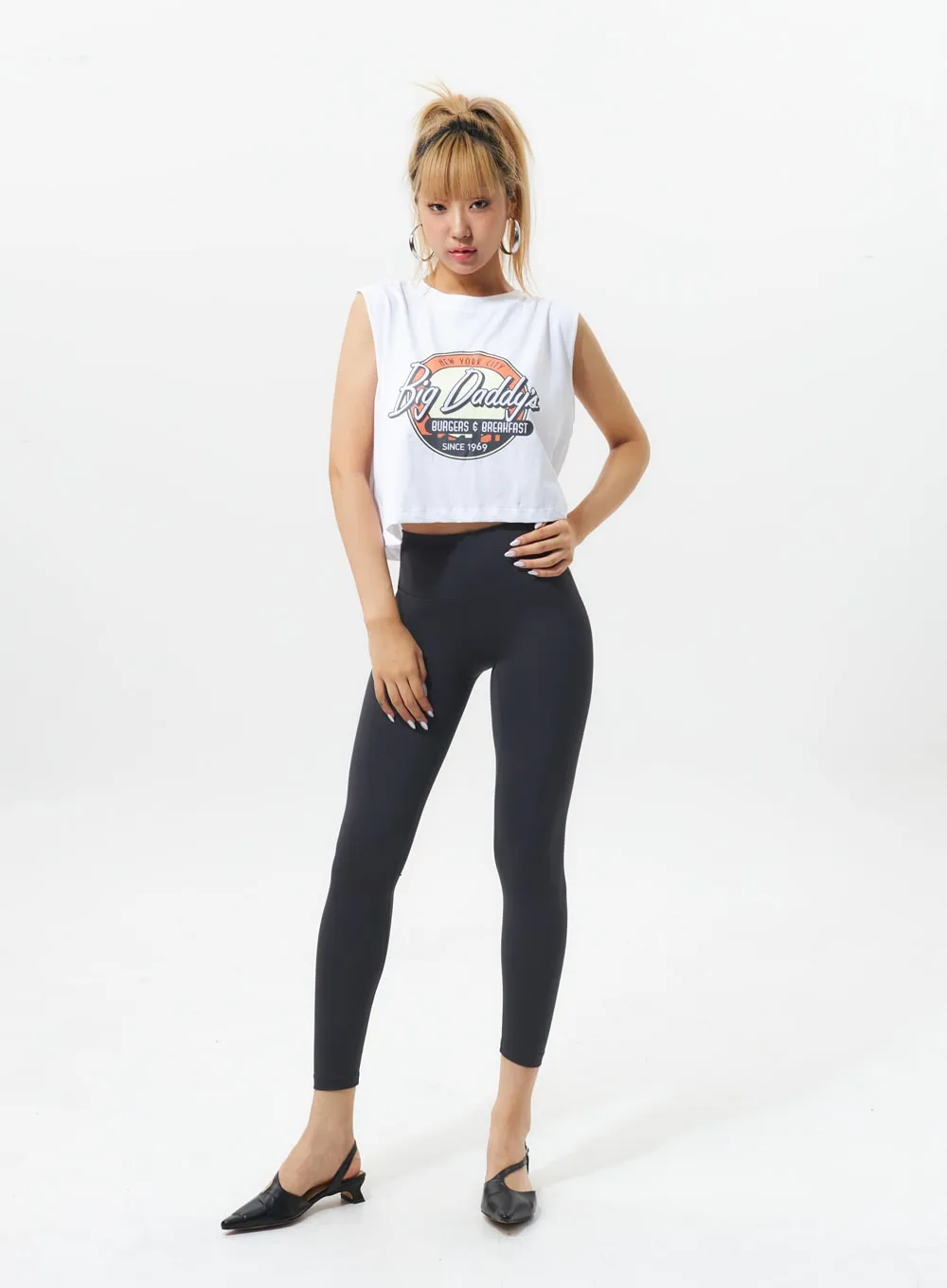 High Waist Ankle Leggings IL318