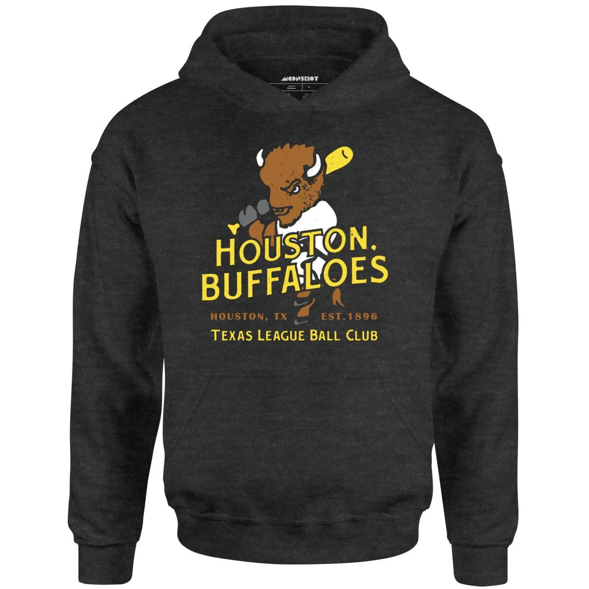 Houston Buffaloes - Texas - Vintage Defunct Baseball Teams - Unisex Hoodie