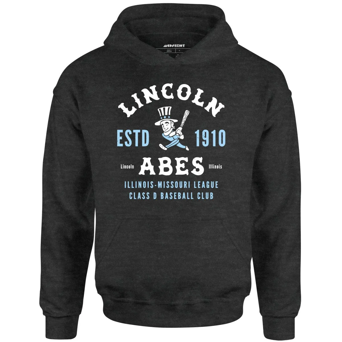 Lincoln Abes - Illinois - Vintage Defunct Baseball Teams - Unisex Hoodie