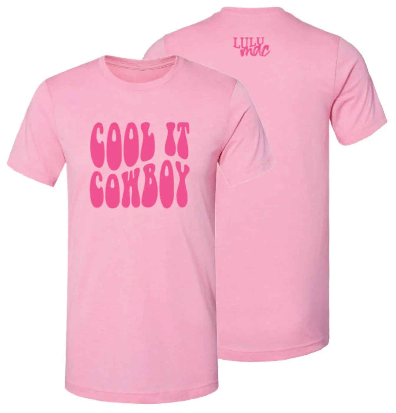 Lulu Mac-101 Cool it Cowboy SS-Heather Bubblegum
