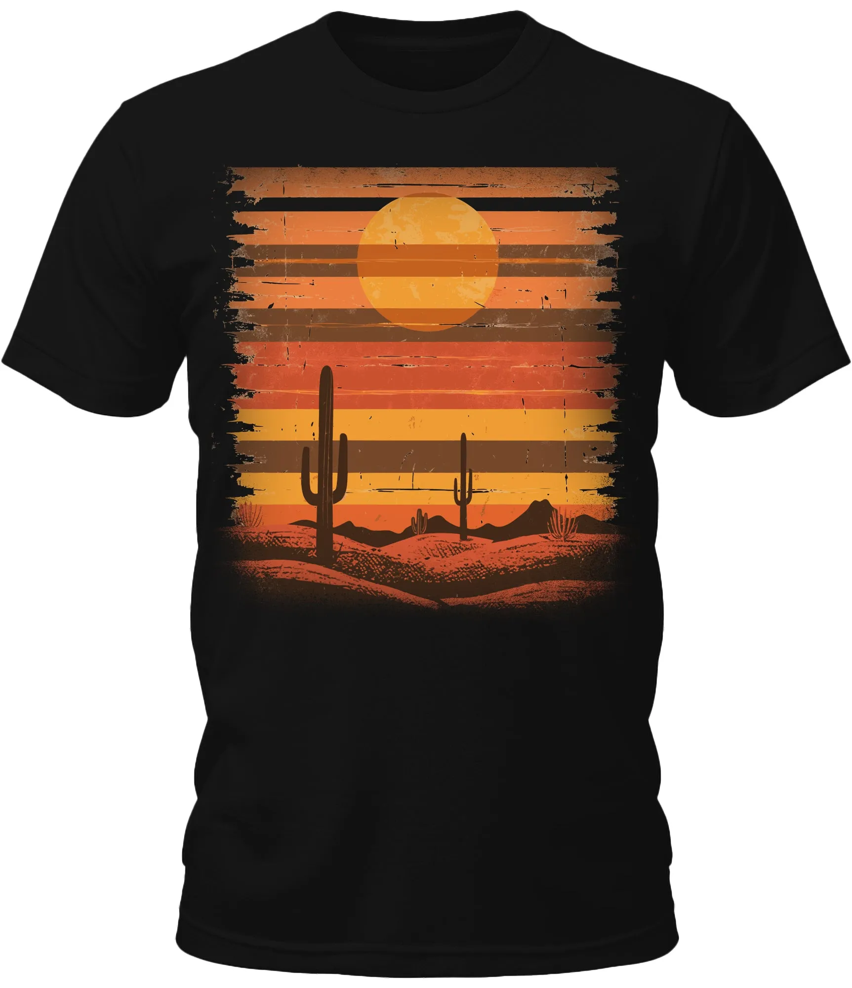 Mens Cactus Desert Graphic Tee Cool Premium Tshirt