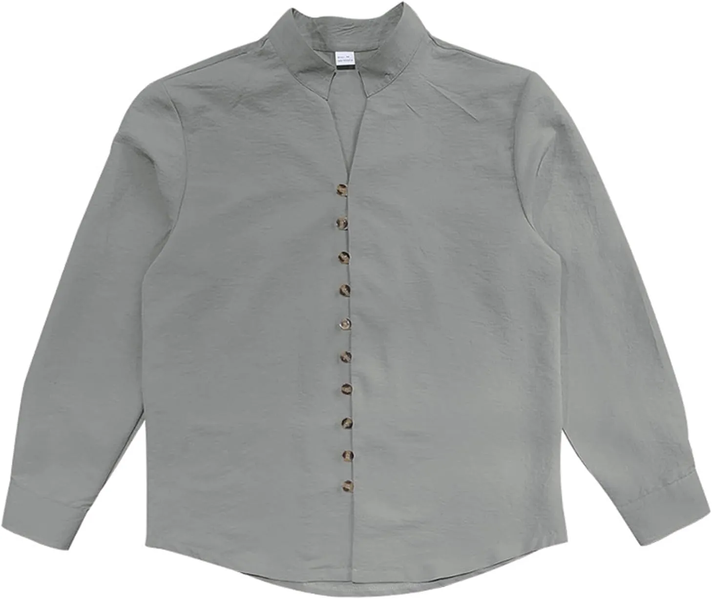 Mens Casual Long Sleeve Shirt Trendy Loose Button Down Bussiness Shirts Travel Vacation Beach Party Tee Tops Big&Tall