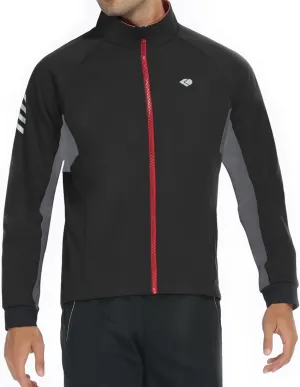 Men's Cycling Jackets Windbreaker Thermal Bicycle Bike Running Coat with Rear Pocket