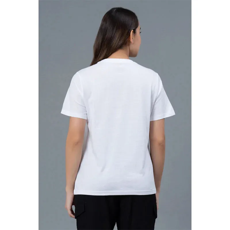 Mode by RedTape Casual Graphic Print Cotton T-Shirt | Casual Round Neck T-Shirt for Women