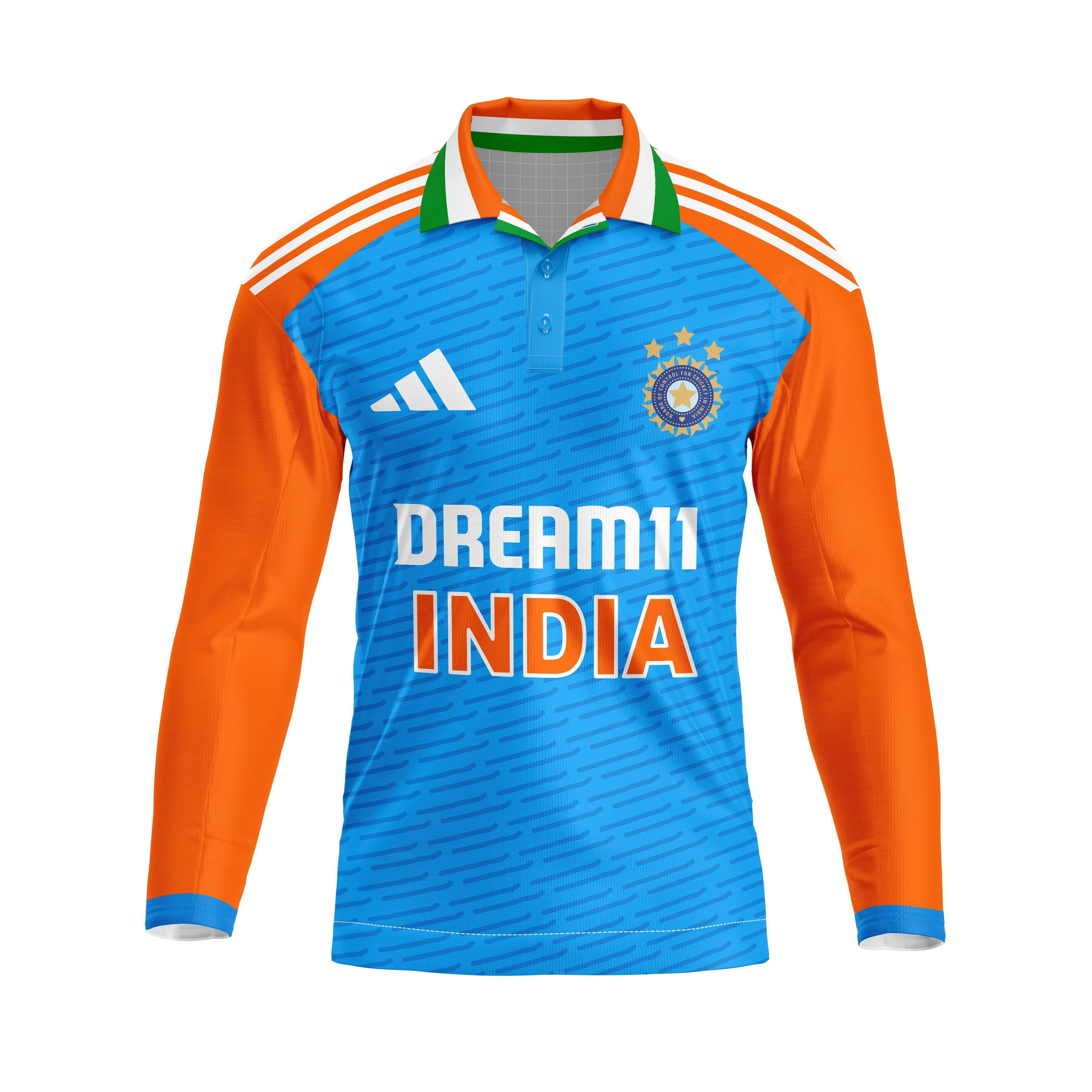 Nextprint Ravi Bishnoi Printed India Cricket 2024 World Cup Jersey Full Sleeve