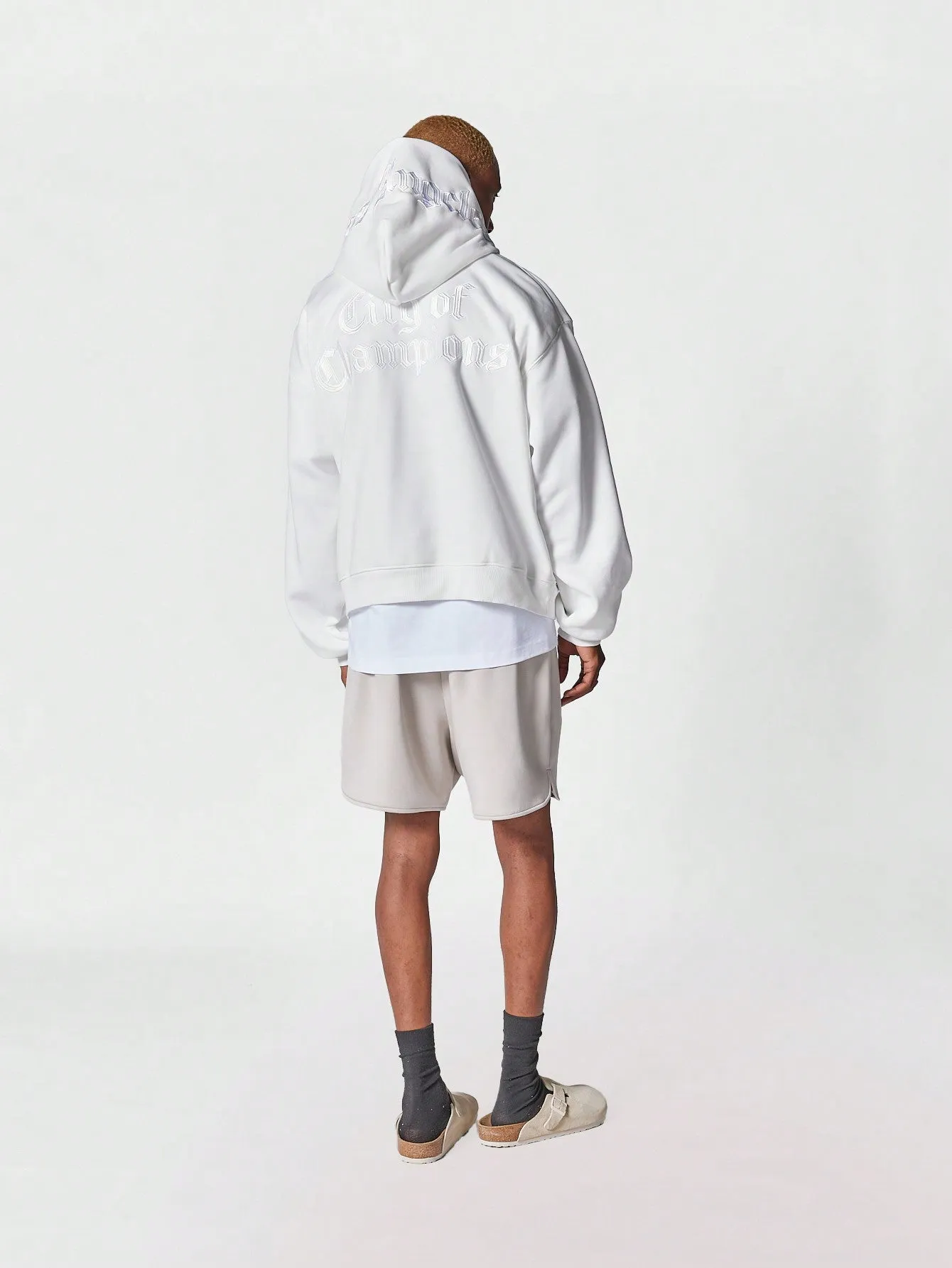 Overhead Hoodie With Back Embroidery