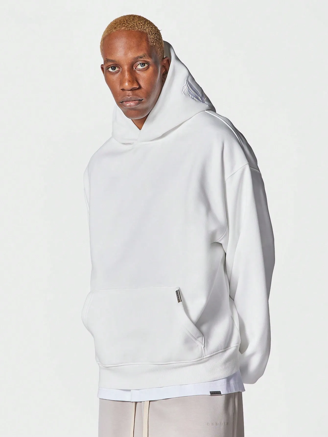 Overhead Hoodie With Back Embroidery