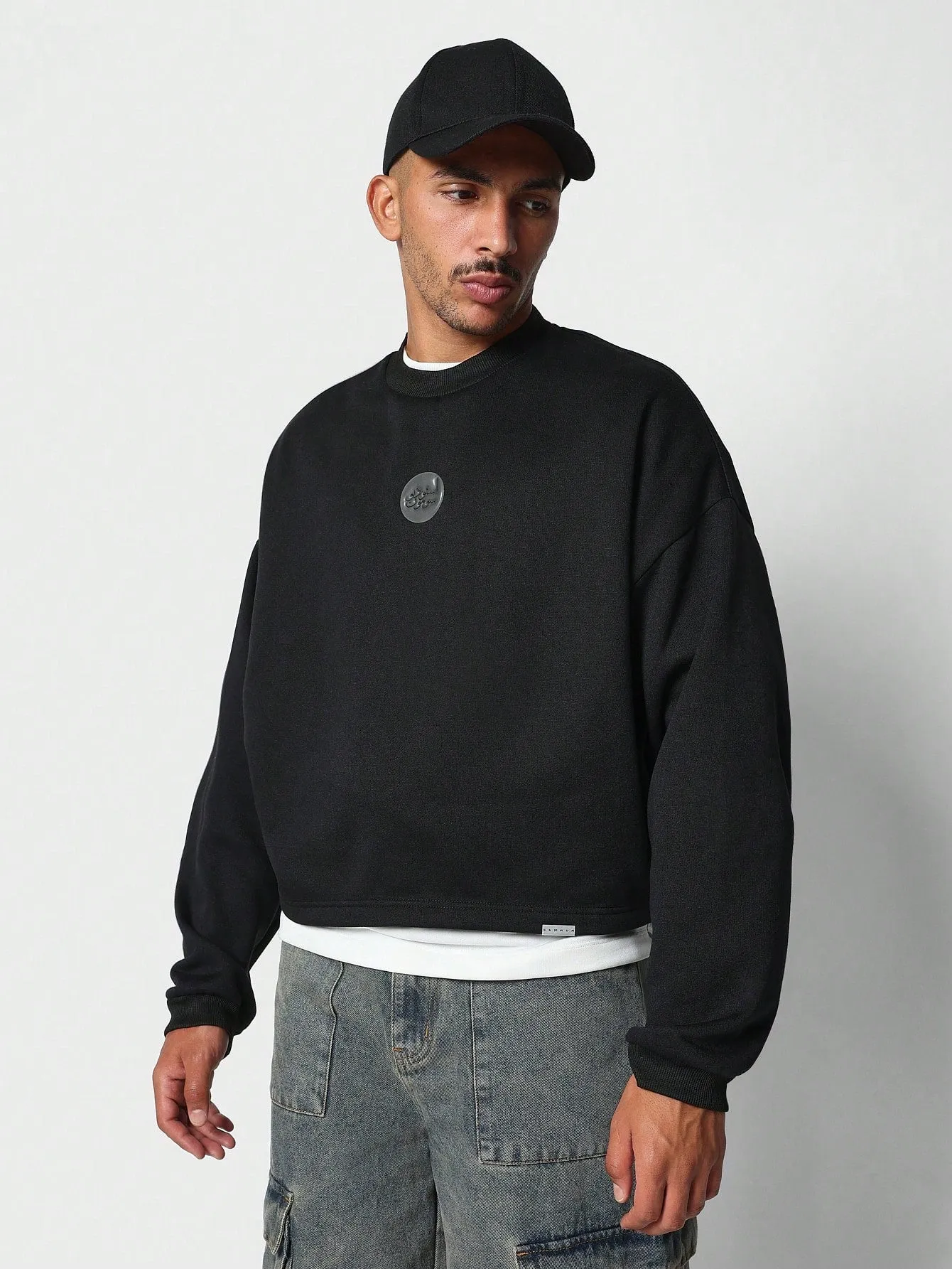 Oversized Fit Sweatshirt With Print