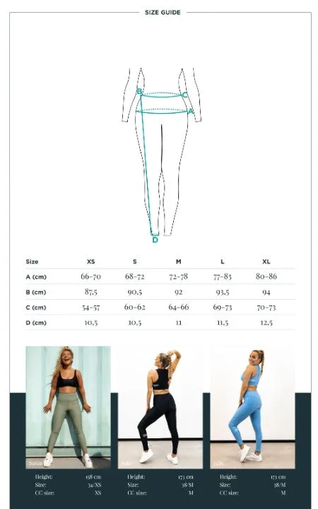 Power High-Waist Leggings Statement Army