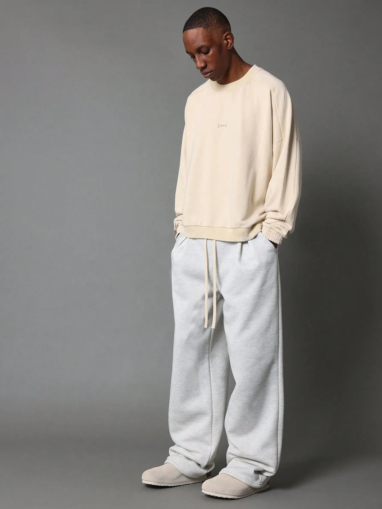 Regular Fit Washed Sweatshirt With Small Graphic Print