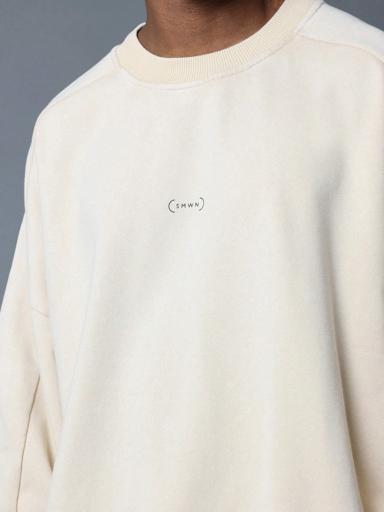 Regular Fit Washed Sweatshirt With Small Graphic Print