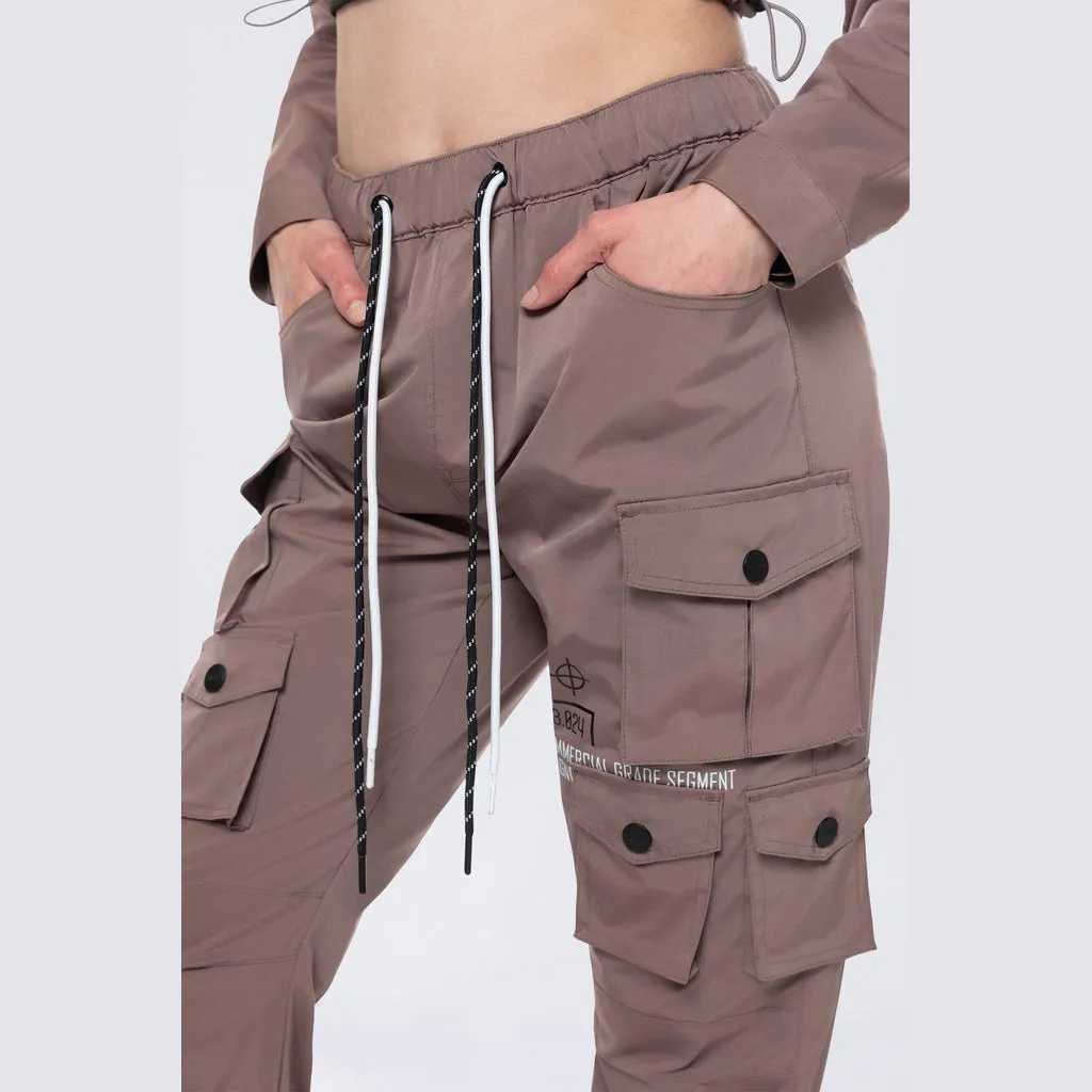 Relaxed Utility Slouched Pants - Smokey Mauve