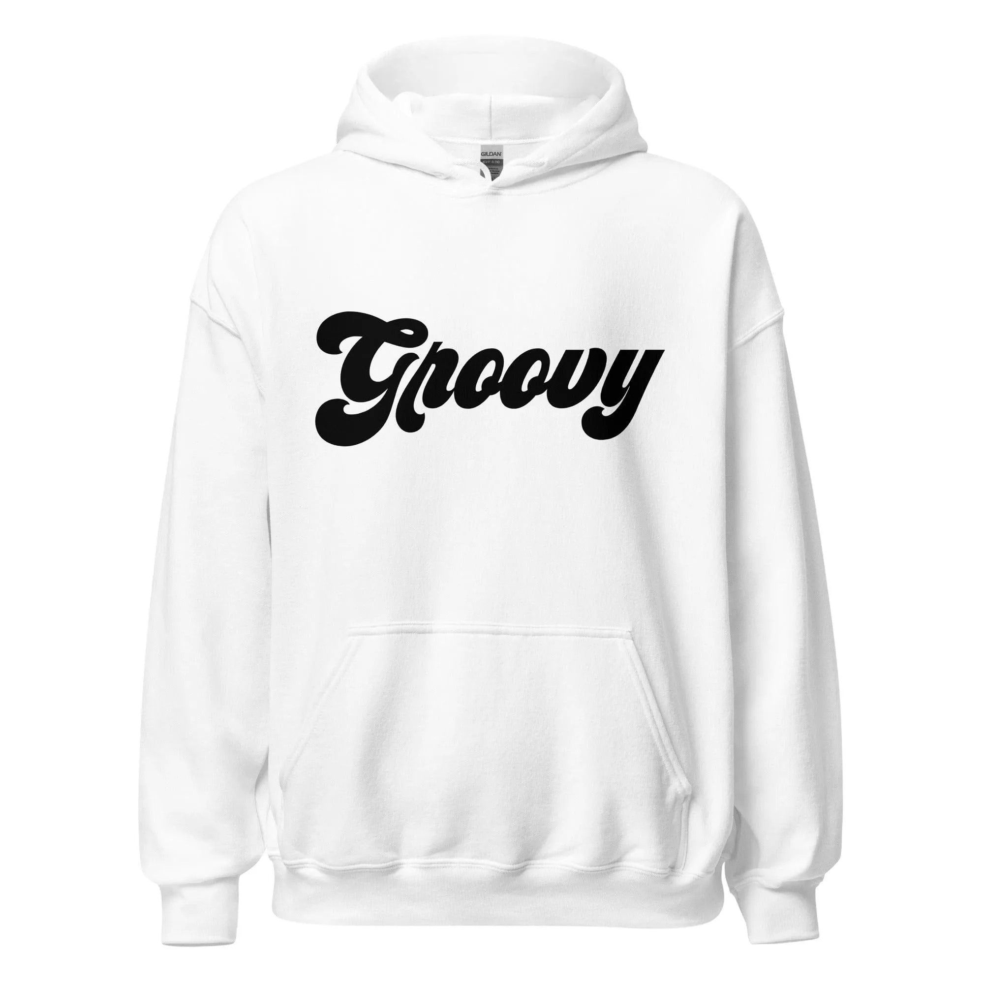 Retro Hoodie 70's Style Written Groovy Unisex Pullover