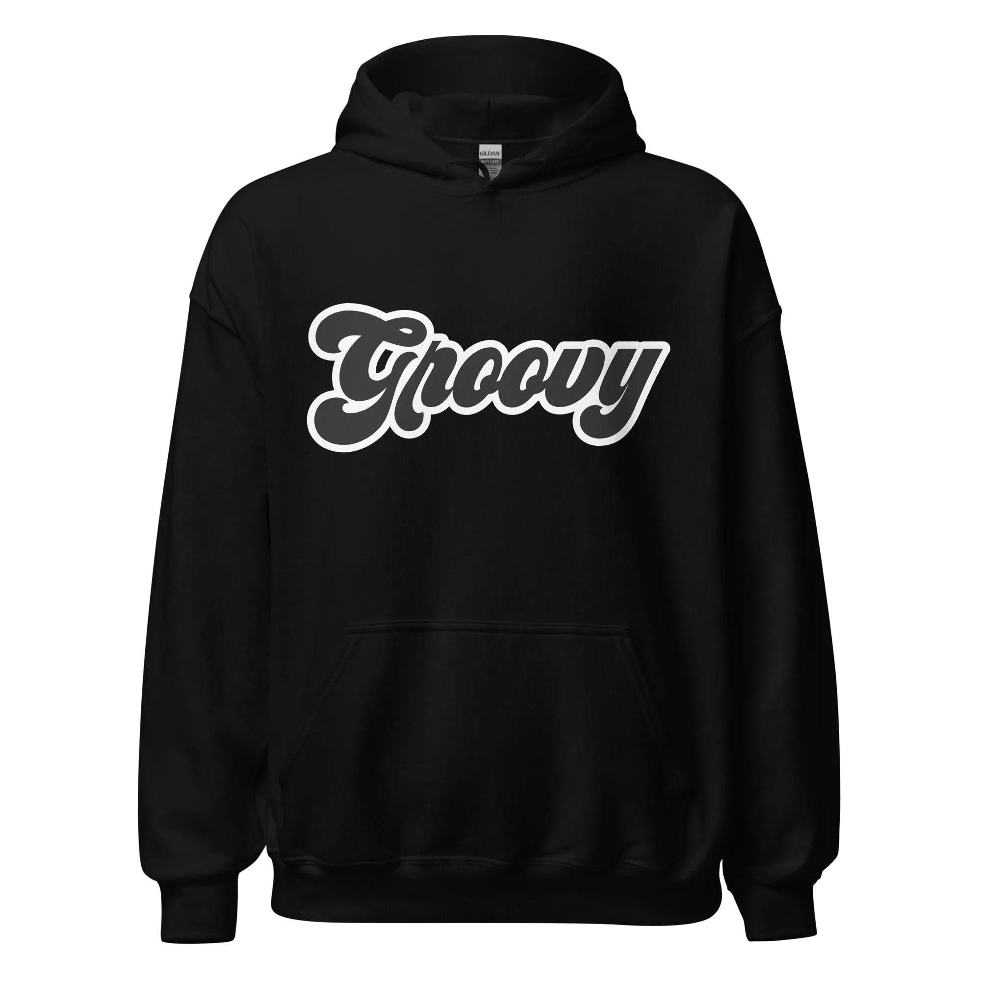 Retro Hoodie 70's Style Written Groovy Unisex Pullover