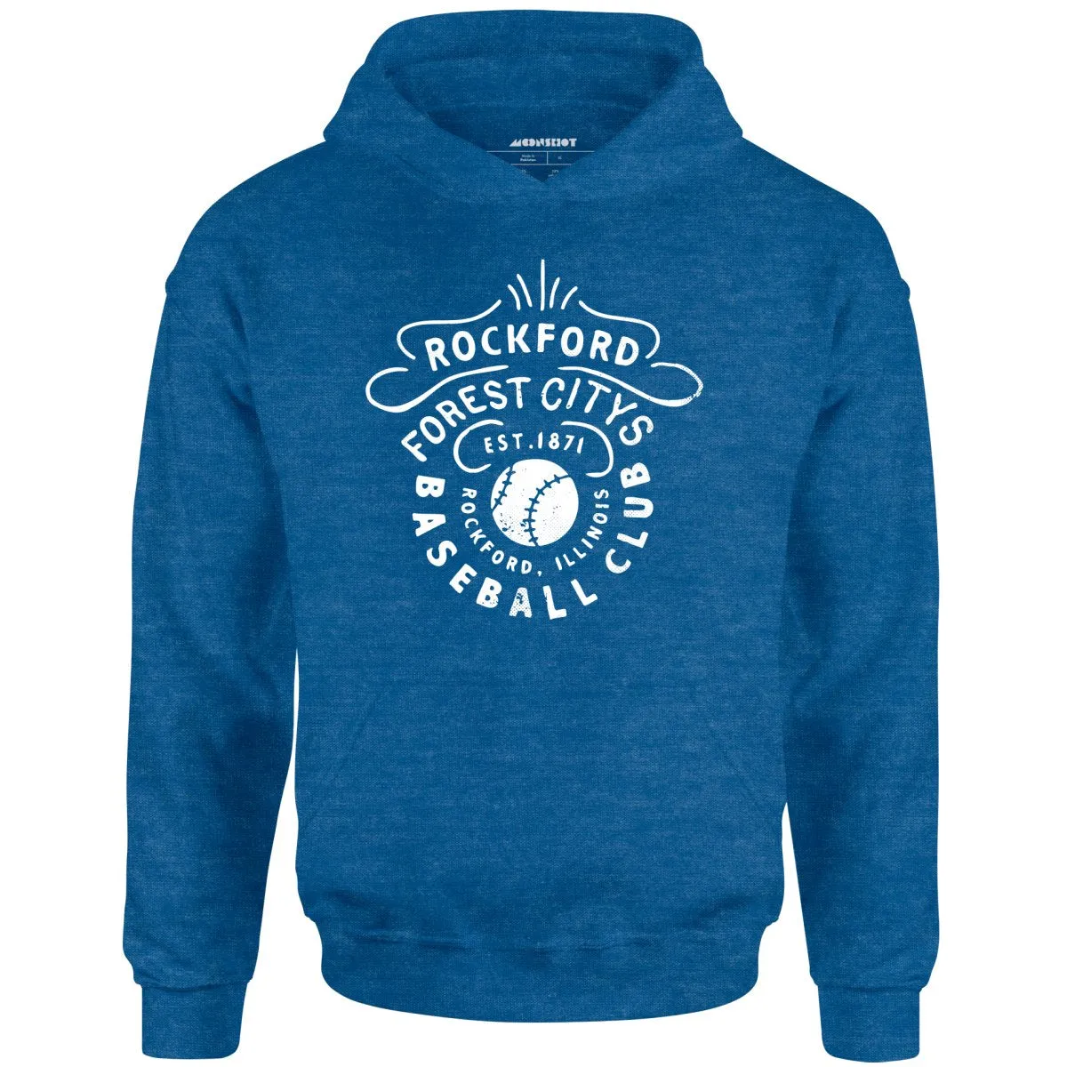 Rockford Forest Citys - Illinois - Vintage Defunct Baseball Teams - Unisex Hoodie