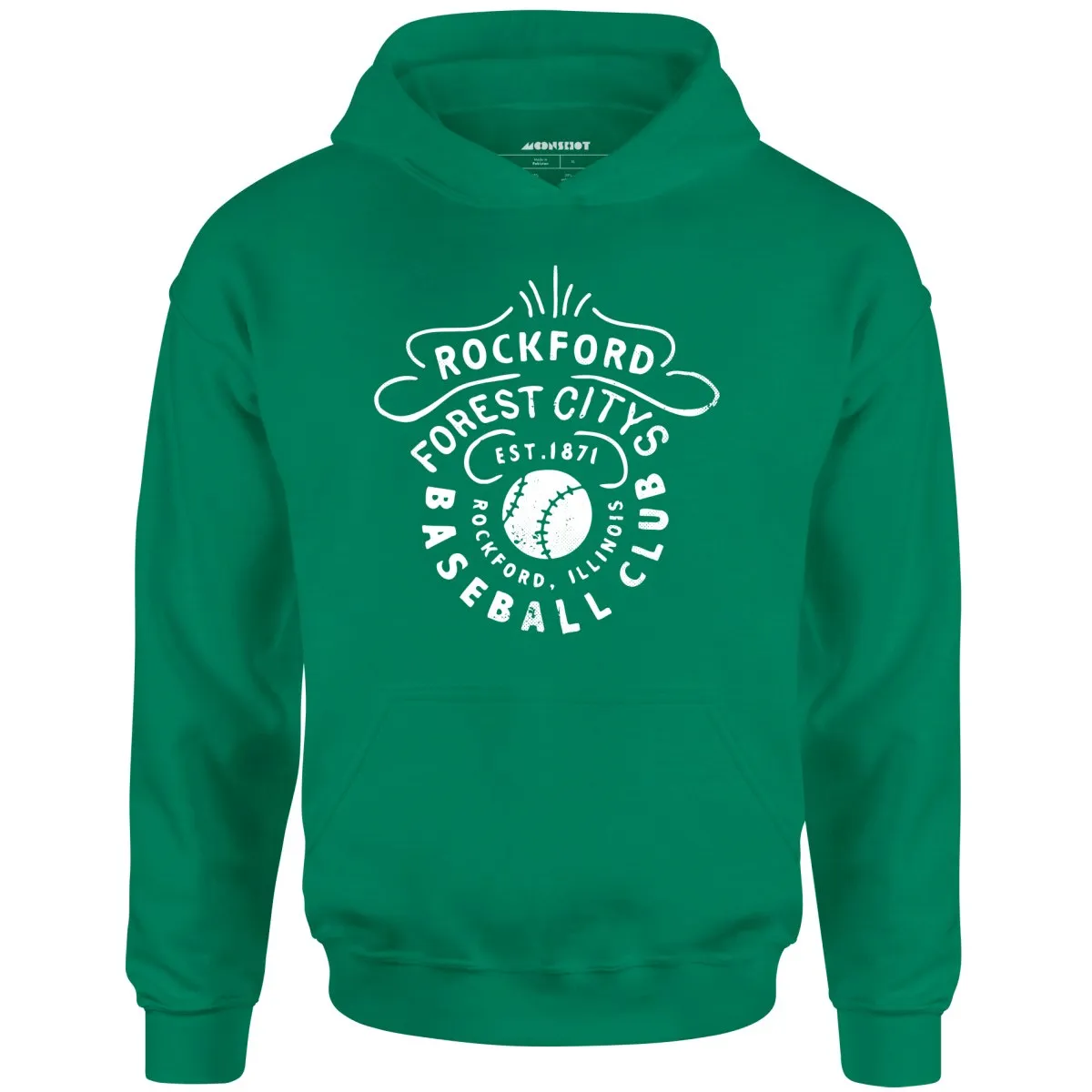 Rockford Forest Citys - Illinois - Vintage Defunct Baseball Teams - Unisex Hoodie