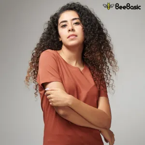 Rust Half Sleeve T-Shirt
