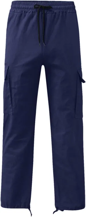 sdbrld Cargo Pants For Men Mens Relaxed Fit Beach Pants Streetwear Baggy Trousers Trendy Cargo Pants with Zipper Pockets