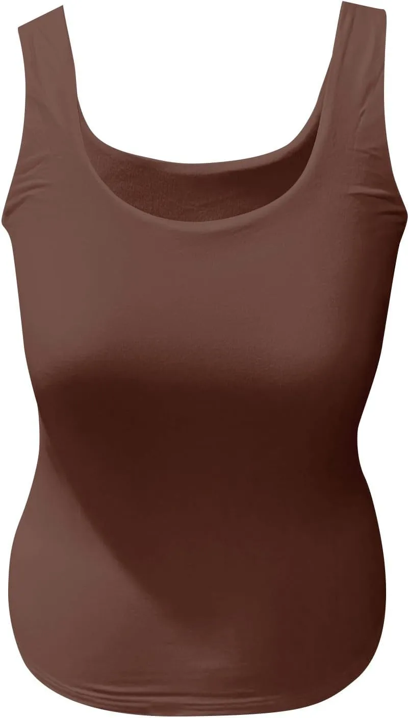 Tank Tops for Women 2025 Square Neck Camisole Workout Tops Cute Slim Seamless Layering Summer Sleeveless Shirts
