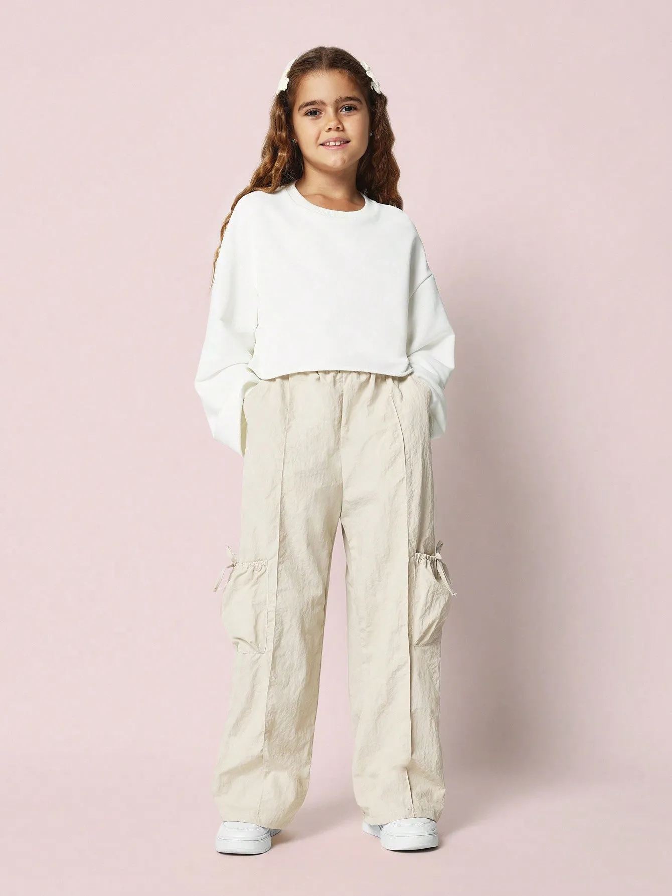 Tween Girls Comfy Crop Fit Raw Edge Tee With Graphic Print