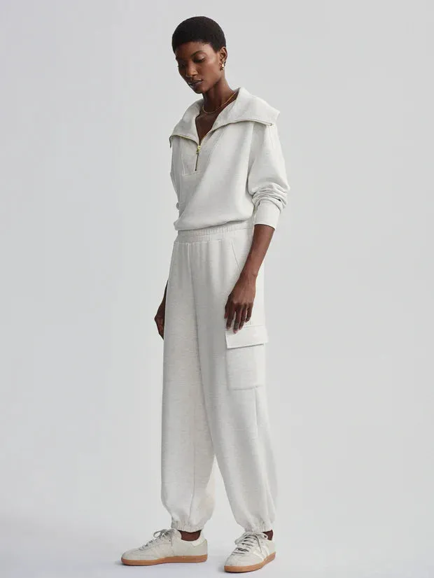 Varley The Cargo Pant 25 Inseam Ivory Marl