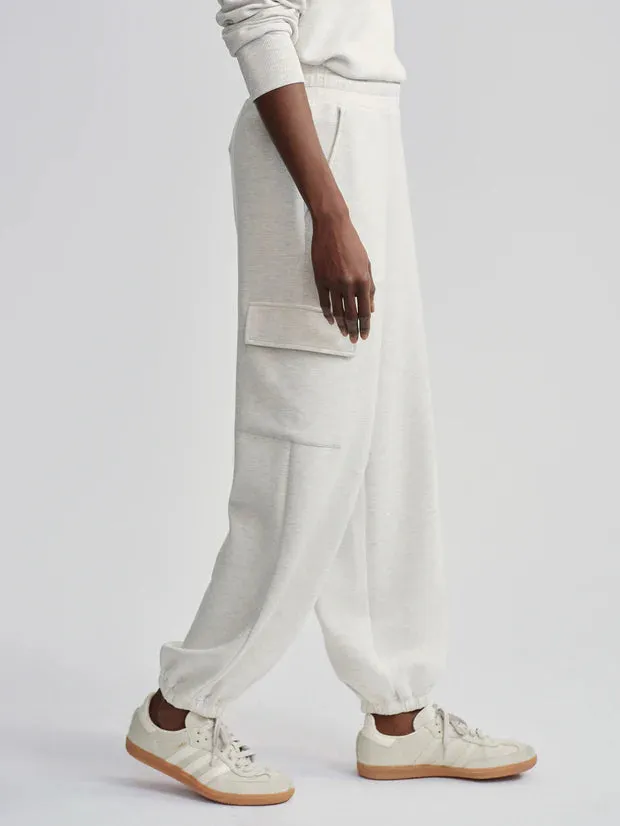 Varley The Cargo Pant 25 Inseam Ivory Marl