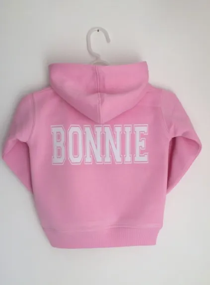 Varsity style Named Hoodie