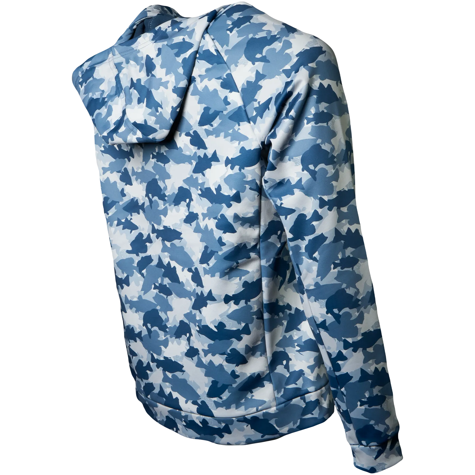 Whitewater Fish Camo Ultimate Hoodie with Gaiter