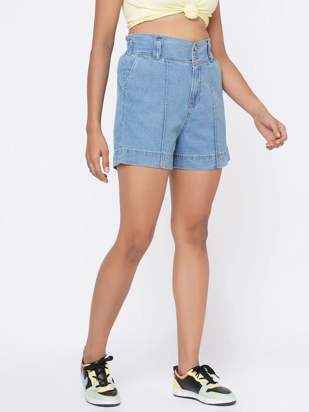 Women High-Rise Slim Fit Shorts