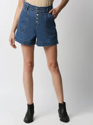 Women High-Rise Slim Shorts